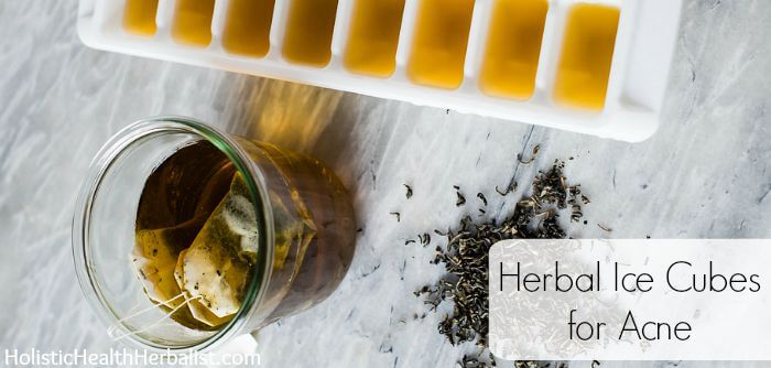How to Make Herbal Ice Cubes for Acne