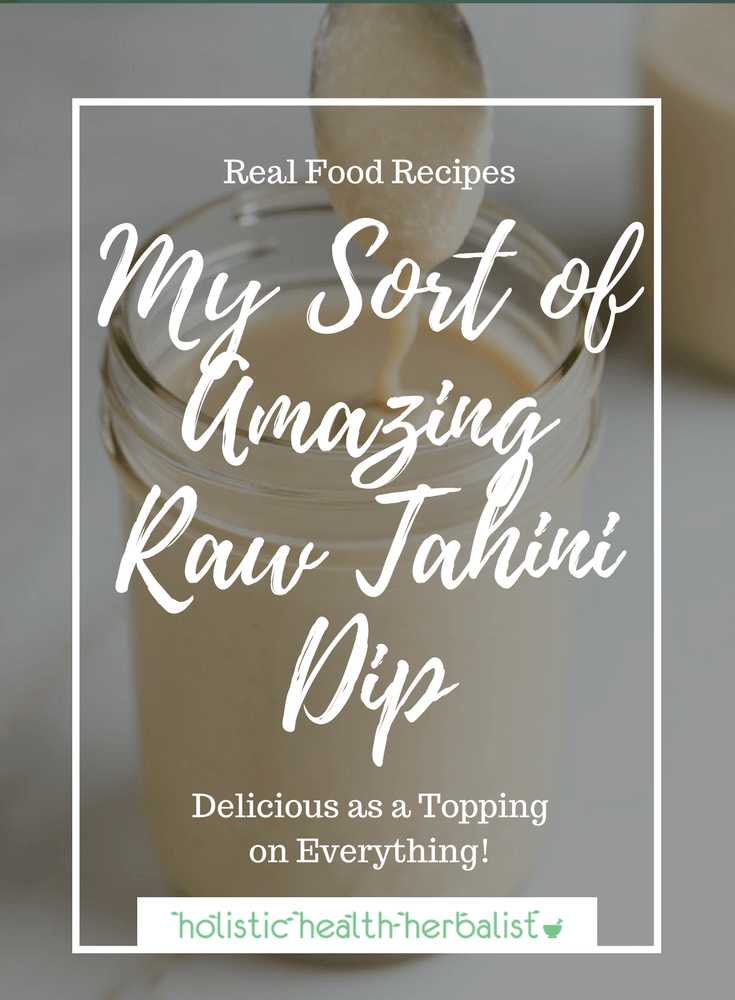My Sort of Amazing Raw Tahini Dip - Learn how to make this delicious tahini dip that's perfect on pretty much everything including sandwiches, salads, beans, and greens!