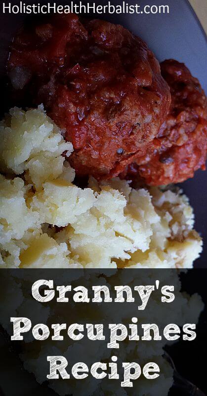 Granny's Homemade Porcupines Recipe - Learn how to make these delicious tomato-y meat balls made with rice and grass feed beef!