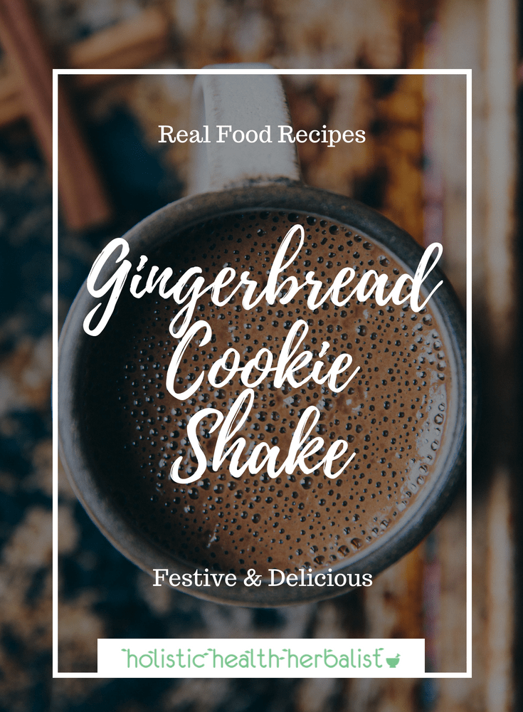 Gingerbread Cookie Shake - Learn how to make this pleasantly spicy gingerbread shake for the winter months. It's even perfect post work-out when you add a little protein powder!