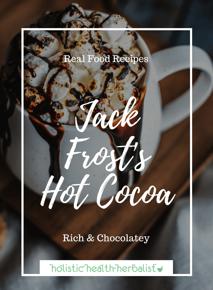 Jack Frost's Hot Cocoa Recipe - Learn how to make this decadent peppermint infused hot chocolate made from scratch!