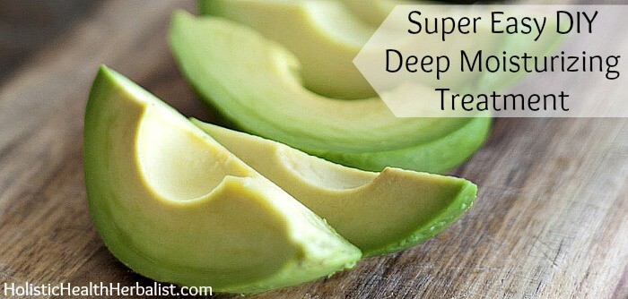 Deep moisturizing treatment recipe using avocados.