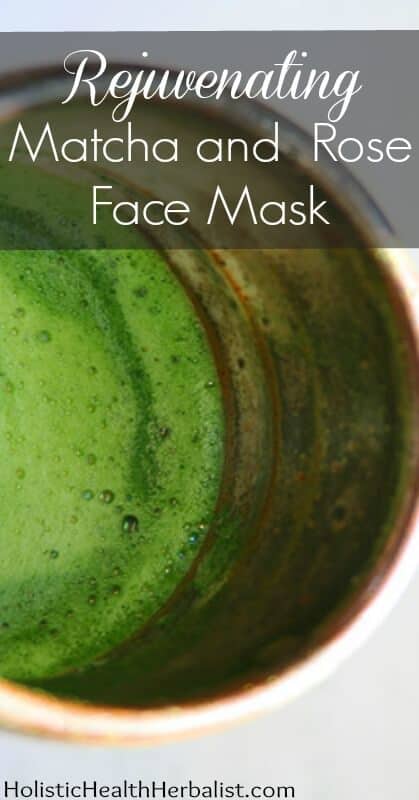 Rejuvenating Matcha Rose Face Mask - DIY matcha rose face mask recipe that will leave your skin feeling rejuvenated, refreshed, and super smooth! 