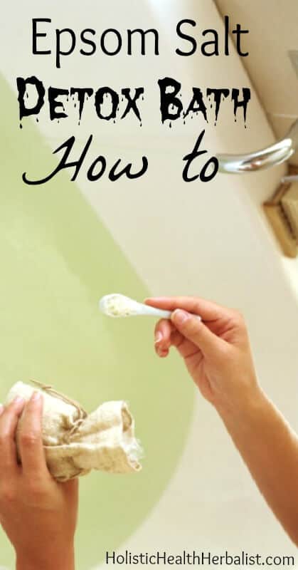 Epsom Salt Detox Bath - Learn how to prepare a luxurious detoxifying epsom salt bath and why you should!