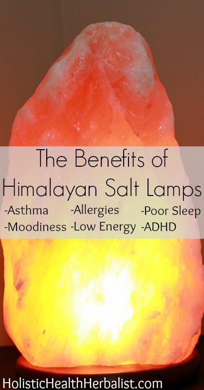 The Benefits of Himalayan Salt Lamps - Himalayan salt lamps have been known to sooth asthma, allergies, moodiness, ADHD, boost energy, and improve poor sleep!