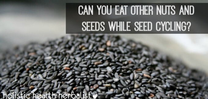 Find out if you can eat other nuts and seeds while seed cycling for hormone balance.