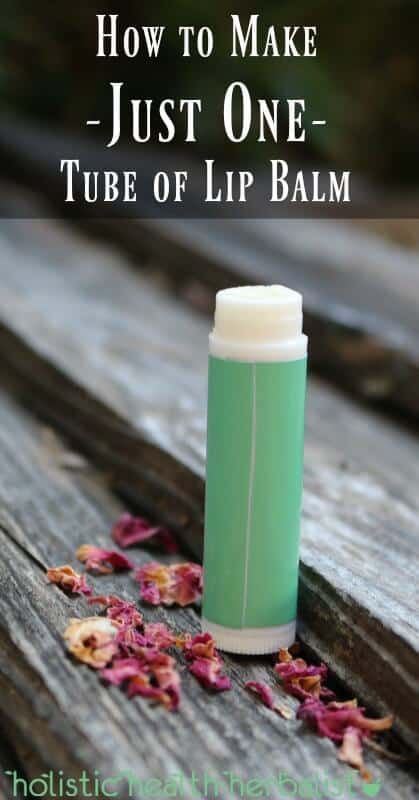 How to Make Just One Tube of Lip Balm
