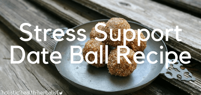 Stress Support Date Ball Recipe