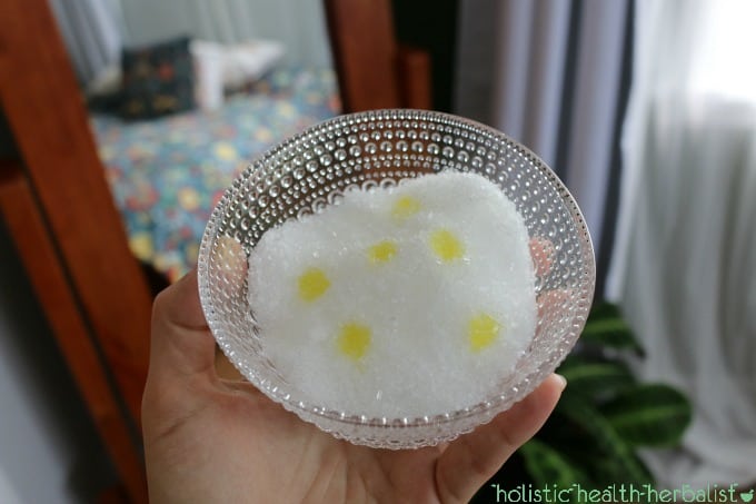 photo of homemade bath salts